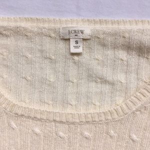 J. Crew cable knit thin wool sweater